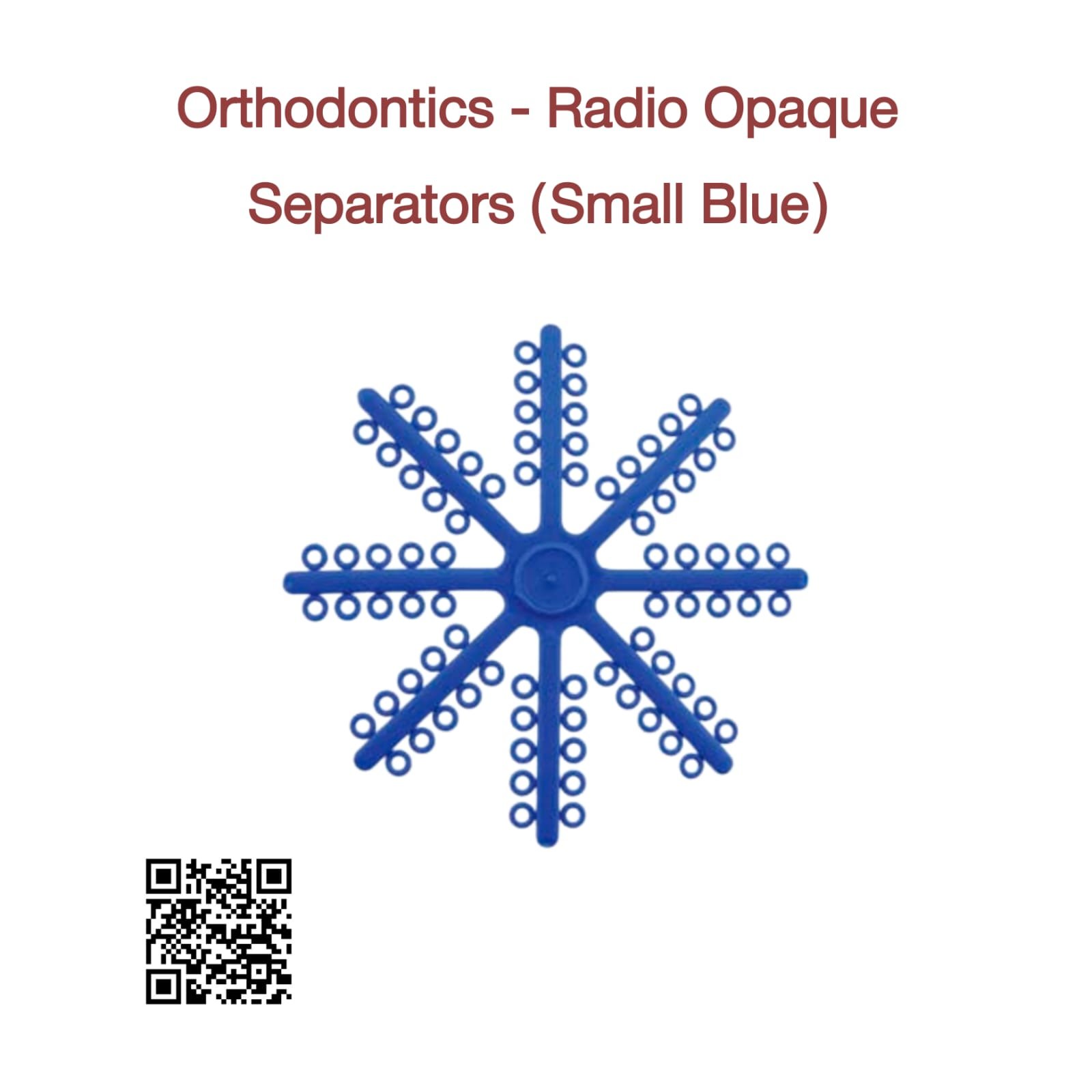 Radio Opaque Separators (Small Blue)